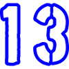 13 Number Symbol