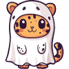Leopard Halloween Comic Geist