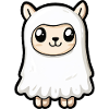 Alpaca Llama Halloween Comic Ghost