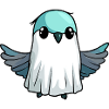 Hummingbird Bird Halloween Comic Ghost