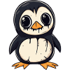 Penguin Halloween Funny Zombie