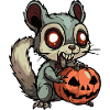 Squirrel Halloween Funny Zombie