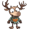 Moose Halloween Funny Zombie