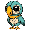 Parrot Halloween Funny Zombie