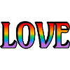 Retro Rainbow Love