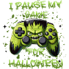 Halloween Pumpkin Gamepad Gamer Zombie