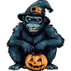 Gorille Halloween Zombie