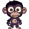 Affe Halloween Zombie