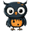 Eule Halloween Zombie