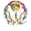 Brachiosaurus Dinosaur Howling Moon