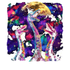 Brachiosaurus Dinosaur Howling Moon