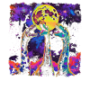 Brachiosaurus Dinosaur Howling Moon