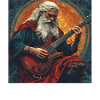 Odin mit E-Gitarre