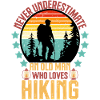 Old man hiking