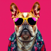 Bulldog avec du style