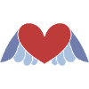 Heart with wings