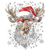 Christmas Christmas Motif Moose
