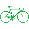 Vélo fixie vert