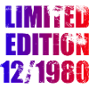 44e anniversaire Edition Limitée 12/1980