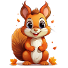 Eichhörnchen im Herbst