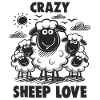 Funny Sheep Crazy Sheep Love