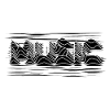 Music Lines schwarzes Design-Geschenk