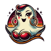 Funny Glamour Ghoul Flashy Halloween