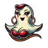 Funny Glamour Ghoul Flashy Halloween