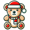 Weihnachtlicher Teddybär