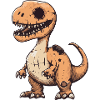 Dinosaur brontosaurus Halloween Zombie