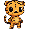 Tigre Halloween Zombie