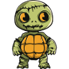 Turtle Halloween Zombie