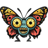 Butterfly Halloween Funny Zombie