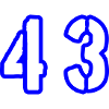 43 Symbole numérique