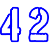 42 Symbole numérique