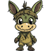Donkey Halloween Funny Zombie