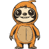 Sloth Halloween Funny Zombie