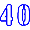 40 Zahl Symbol