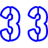 33 Number Symbol