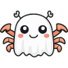 Krebs Krabbe Halloween Comic Geist