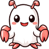 Lobster Crab Halloween Comic Ghost
