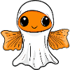 Goldfish Halloween Comic Ghost