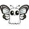 Butterfly Halloween Comic Ghost