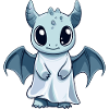 Dragon Halloween Comic Ghost