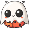 Ladybug Halloween Comic Ghost