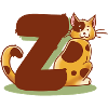 Cat Letter Z