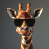 Girafe stylée