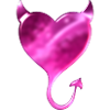 Pink Devil Heart