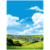Crantock Cornwall England Travel Poster Souvenir