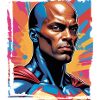 Portrait sci-fi superhero